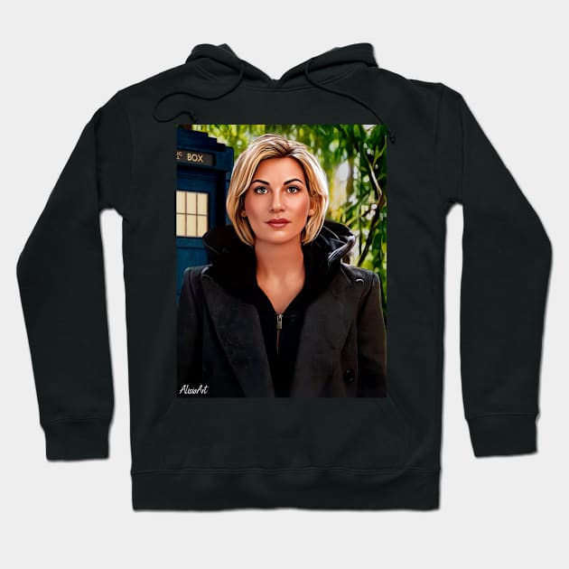 13th doctor Hoodie by AlisiaArt